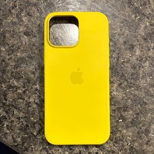 Apple Bright Yellow Silicone iPhone Case